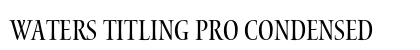 Waters Titling Pro Condensed Preview