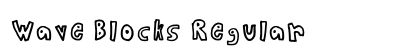 Wave Blocks Regular Font Preview Wave Blocks Regular Font Preview