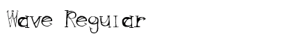 Wave Regular Font Preview Wave Regular Font Preview