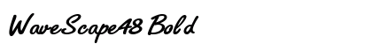 WaveScape48 Bold font free download