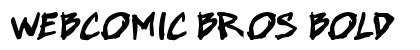 Webcomic Bros Bold font free download