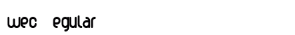 wec Regular font free download