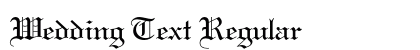 Wedding Text Regular font free download