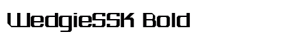 WedgieSSK Bold font free download