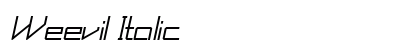 Weevil Italic Preview