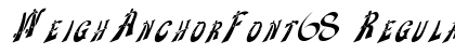 WeighAnchorFont68 Regular font free download