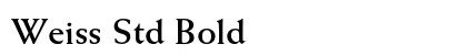 Weiss Std Bold font free download