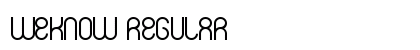 weknow Regular font free download