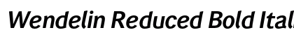 Wendelin Reduced Bold Italic preview