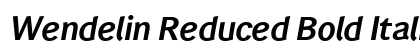 Wendelin Reduced Bold Italic preview