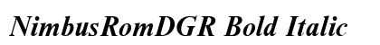 NimbusRomDGR Bold Italic font free download