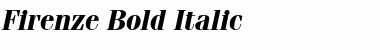 Firenze Bold Italic Font