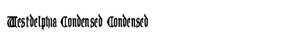 Westdelphia Condensed Condensed font free download