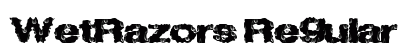 WetRazors Regular font free download