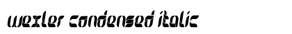 Wexler Condensed Italic font free download