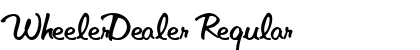WheelerDealer Regular font free download