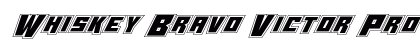 Whiskey Bravo Victor Pro Regular Font Preview