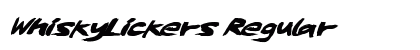 WhiskyLickers Regular Font Preview