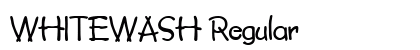 WHITEWASH Regular Font Preview