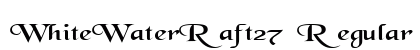 WhiteWaterRaft27 Regular font free download