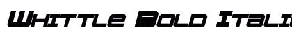 Whittle Bold Italic font free download