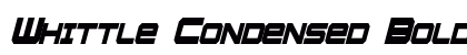 Whittle Condensed Bold Italic Preview