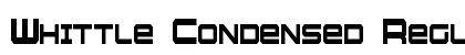Whittle Condensed Regular font free download