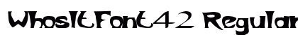 WhosItFont42 Regular Preview