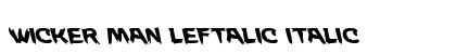 Wicker Man Leftalic Italic preview