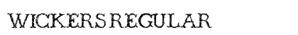 Wickers Regular font free download