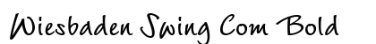 Wiesbaden Swing Com Bold font free download