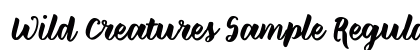 Wild Creatures Sample Regular Font Preview