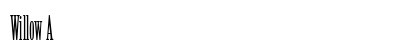 Willow A font free download