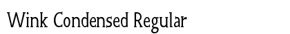Wink Condensed Regular font free download