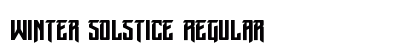 Winter Solstice Regular font free download