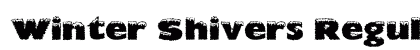Winter Shivers Regular Font Preview