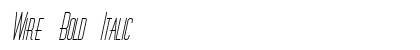 Wire Bold Italic Preview