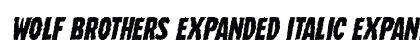 Wolf Brothers Expanded Italic Expanded Italic preview