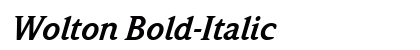 Wolton Bold-Italic Preview