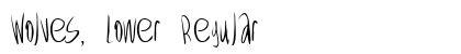 Wolves, Lower Regular font free download