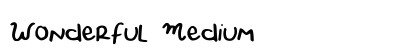 Wonderful Medium font free download