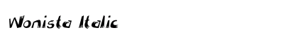 Wonista Italic Preview
