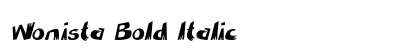 Wonista Bold Italic Preview