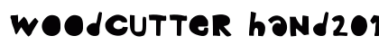 woodcutter hand2015 Regular font free download