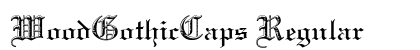 WoodGothicCaps Regular font free download