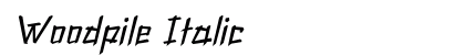 Woodpile Italic Preview