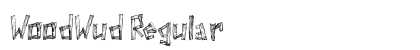 WoodWud Regular Font Preview