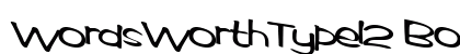WordsWorthType12 Bold Preview