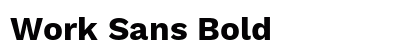 Work Sans Bold Preview