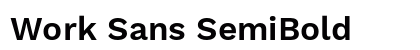 Work Sans SemiBold font free download